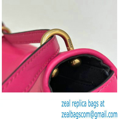 Fendi C Com Small bag in leather Fuchsia 2023 - Click Image to Close